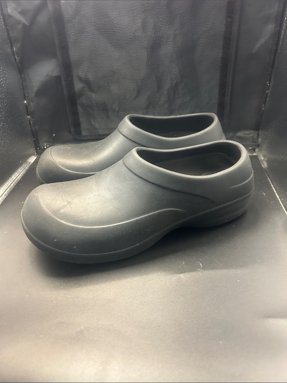 Men's Black Slip-On Comfort Clogs